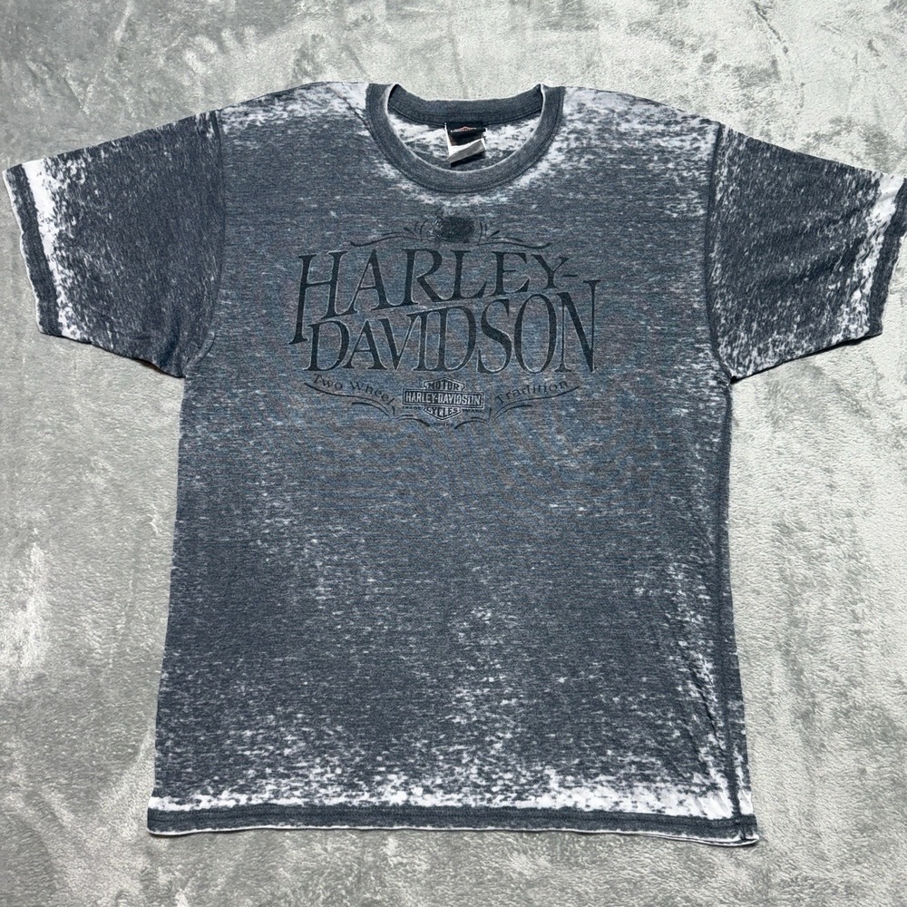 Harley-Davidson Peterson's Miami South Burnout T-Shirt XL Gray Distressed
